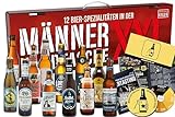 KALEA Männerhandtasche XXL l Bierset mit 12 x 0,33l Bierspezialitäten l Bier Tasting zu Hause für alle Fans von verschiedenen Biersorten | Geschenk für Männer und Frauen | Vatertag