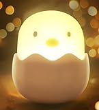 LED Nachtlicht kinder, Stilllicht Dimmbar Nachtlampe, Aufladbar LED Touch Licht, Nachtlicht Baby, Tragbar Aufladbar Nachtleucht Nachtlicht für Babyzimmer, ohne verschluckbare Kleinteile-Eggy Egg