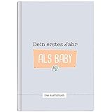 CUPCAKES & KISSES® Babybuch zum eintragen I Babytagebuch für Mädchen und Jungen I Baby Fotoalbum für Erinnerungen I Einzigartiges Geschenk zur Geburt