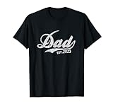 Herren Vintage Werdende Papa Geschenk Promoted to Dad est. 2023 T-Shirt