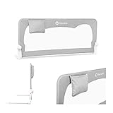 Lionelo Hanna Bettgitter Rausfallschutz 150 cm x 66 cm, zusammenklappbar um 180 Grad, luftiges Netz, einfache Montage, Standsafe-Blockade, SecureBelt, stabile Konstruktion