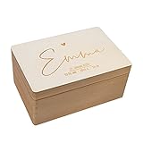 Personalisierte Erinnerungsbox Box Aufbewahrungsbox Erinnerungskiste mit Namen Holzkiste für Kinder Geschenkbox Geschenkidee zu Ostern Mädchen Weihnachten Geburtstagsgeschenk Einschulung hellomini