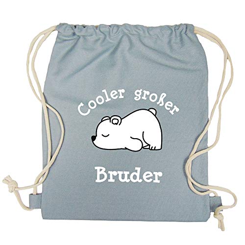 Babinjo Kinder Rucksack Cooler großer Bruder - Eisbär (Grau)