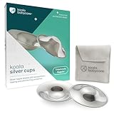 Koala Babycare Silberhütchen - 2 Stück - Stillhütchen Standardgröße Silber für maximale Resistenz - Brustwarzenschutz für empfindliche und schmerzende Brustwarzen - Zertifiziertes Medizinprodukt
