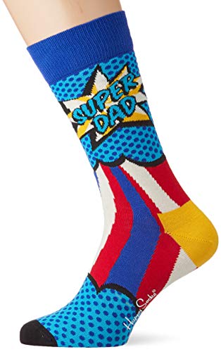 Happy Socks Herren Super Dad Socken, Mehrfarbig (Multicolour 630), 7/10/2019 (Herstellergröße: 41-46)