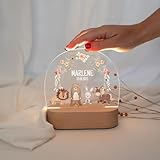 wunderwunsch - Personalisiertes Nachtlicht für Babys - Individuelle Nachttischlampe für Kinder - Personalisierte Geschenke Kinder - Babygeschenk - Geschenk zur Geburt