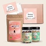 Mama Auszeit Geschenk Set | Bio Kräuter-Tee & Veganen Pralinen |