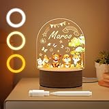 oGoDeal Personalisierte Geschenke Baby Nachtlicht, Individuelle LED Nachttischlampe Kinder, Personalisiert Geschenk Junge Mädchen, Babygeschenk Geschenk zur Geburt