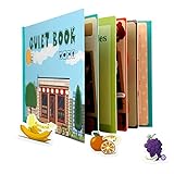 Foreverup Montessori Quiet Book, Paste Buch Passendes Puzzle-Spiel, Babyspielzeug Frühe Entwicklung, Spielzeugbuch Wasserdicht und Schmutzabweisend, für Kinder Vorschule, Frühe Erziehung, Gemüse Obst