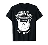 Ich Bin Ein Bärtiger Papa Viel Cooler Vater Geschenk T-Shirt
