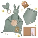 LAFERKA Neugeborenen Geschenk Junge | Neugeborenen Geschenk | Baby Geschenk Junge | Geschenke Zur Geburt Für Mädchen | Schmusetuch Baby Babyparty Beschenk Baby Geschenkset Baby Geschenk Mädchen