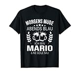 Mario Vorname Geschenk Geburtstag Lustiges Bier Sprüche T-Shirt
