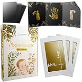 Wunderwerk Abdruckzauber Abdruckset für Babys - GOLD Handabdruck Set für Babys | Baby Zubehör | Geschenk zur Geburt für Frische Eltern und Mütter