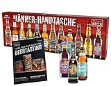 KALEA Männerhandtasche XXL, 12 deutsche Spitzenbiere von Privatbrauereien, Geschenkidee für alle Bier begeisterten Männer und Frauen