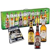 KALEA Männerhandtasche XXL | Bierset als Biergeschenk mit 12 x 0,33l Bierspezialitäten | Bier Tasting zu Hause für alle Fans von verschiedenen Biersorten