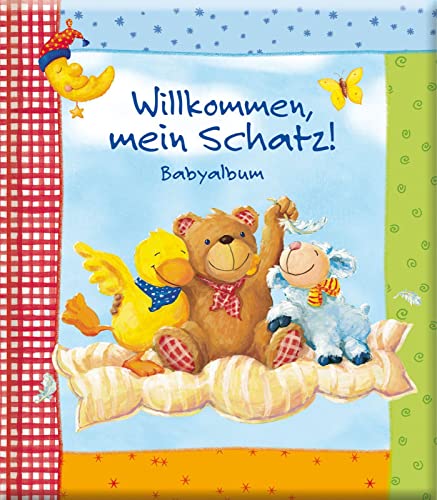 Willkommen, mein Schatz!: Babyalbum | Eintragbuch für die wichtigsten Ereignisse mit viel Platz für Fotos, Geschenk zur Geburt
