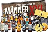 KALEA Männerhandtasche XXL l Bierset mit 12 x 0,33l Bierspezialitäten l Bier-Tasting zu Hause | für alle Fans von verschiedenen Biersorten | Biergeschenk für Männer und Frauen