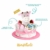Windeltorte in Rosa mit Pony-Spieluhr von Homery, perfekt als Geschenk für Mädchen zur Baby-Party oder Geburt – Handmade fair hergestellt - 2