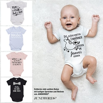 JUNIWORDS Babybody Kurzarm mit tollen Motiven für Zwillinge - 2er Set - 100% Baumwolle - Wähle Motiv, Farbe & Größe -