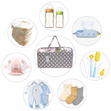 Windel Caddy 3-Compartment Infant Nursery Tote Aufbewahrungsbehälter Tragbare 