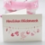 Kleine Windeltorte/Windelwagen rosa für Mädchen - mit Lätzchen