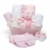 Neuer Babyparty Geschenkkorb in Rosa - mit Fleece, Kapuzenhandtuch, Babykleidung, 2 Mulltüchern und süßem Teddybär - Taufgeschenke für Mädchen oder Junge - 3