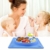 Baby Teller， Silikon Rutschfester Baby Tischset mit Saugnapf für Baby Kleinkind und Kinder，kinderteller passend für die meisten Hochstuhl-Tabletts-26 x 20 x 3 cm (Blau) - 2