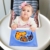 Baby Teller， Silikon Rutschfester Baby Tischset mit Saugnapf für Baby Kleinkind und Kinder，kinderteller passend für die meisten Hochstuhl-Tabletts-26 x 20 x 3 cm (Blau) - 5