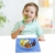 Baby Teller， Silikon Rutschfester Baby Tischset mit Saugnapf für Baby Kleinkind und Kinder，kinderteller passend für die meisten Hochstuhl-Tabletts-26 x 20 x 3 cm (Blau) - 7