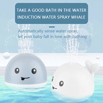 Badewannenspielzeug Kleiner Wal Badespielzeug Baby Wasserspielzeug Wasserdusche Spielzeug Super Geschenk für Kinder (B) - 6