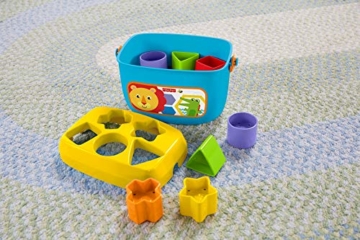 Fisher-Price FFC84 - Babys Erste Bausteine Baby Spielzeug Formensortierspiel mit Spielwürfeln und Eimer zum Verstauen ab 6 Monaten - 3