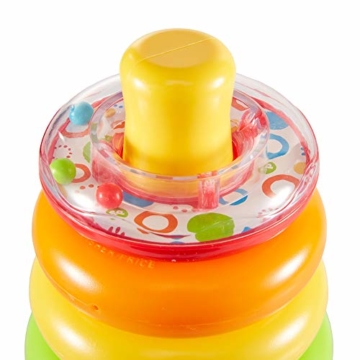 Fisher-Price GKD51 - Farbring Pyramide, klassisches Stapelspielzeug mit Ringen für Babys und Kleinkinder ab 6 Monaten - 4