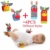 Hmjunboys Baby Rasseln Spielzeug Handgelenk Und Socken, Plüschtiere Entwicklungs-Spielzeug für Neugeborene, Mädchen und Jungen, Baby Geschenk Mehrfarbig (2 Hände Rasseln + 2 Socken Rasseln) - 7
