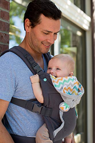Infantino Cuddle Up Babytrage – Ergonomische Babytrage mit Teddy-Kapuze und verstellbaren Schultergurten – Für Säuglinge und Kleinkinder von 5,4-18 kg - 11