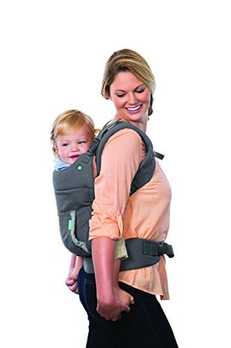 Infantino Cuddle Up Babytrage – Ergonomische Babytrage mit Teddy-Kapuze und verstellbaren Schultergurten – Für Säuglinge und Kleinkinder von 5,4-18 kg - 8