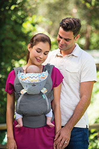 Infantino Cuddle Up Babytrage – Ergonomische Babytrage mit Teddy-Kapuze und verstellbaren Schultergurten – Für Säuglinge und Kleinkinder von 5,4-18 kg - 9