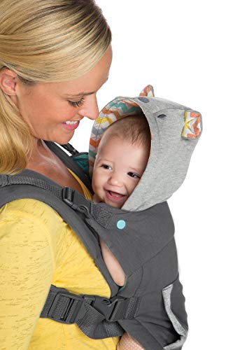 Infantino Cuddle Up Babytrage – Ergonomische Babytrage mit Teddy-Kapuze und verstellbaren Schultergurten – Für Säuglinge und Kleinkinder von 5,4-18 kg - 10