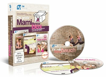 Die große Mami-Fitness-Box - Fit in der Schwangerschaft & nach der Geburt ++ (3 DVDs: Fit mit Babybauch, Meine Rückbildungsgymnastik & Pilates mit Baby) ++ Das perfekte Geschenk ++ - 1