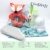 Kelzia Geschenkbox für Neugeborene - Willkommensgeschenk mit Baumwollkleidung, biologisch abbaubaren Windeln, Plüschtier, Bilderrahmen und mehr - vegan, antiallergische Baumwolle - Unisex (Box 1) - 6