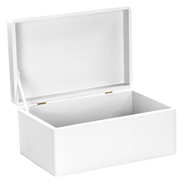 LAUBLUST Erinnerungsbox Baby Personalisiert - Dschungel - Geschenk zur Geburt | M - ca. 30x20x14cm, Holzkiste Weiß FSC® - 5