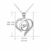 Perfekten Geschenk für Mama, Sterling Silber Mutter und Kind Hände Herz Anhänger Halskette, 45,7 cm (Mama ich liebe dich) (A Silber Mutter Halskette) - 3